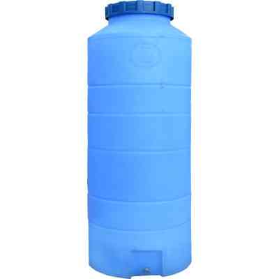 Емкость для воды Пласт Бак вертикальная пищевая 300 л узкая синяя (12431) Винница