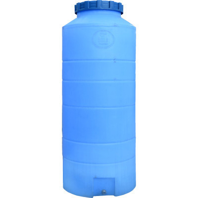 Ємність для води Пласт Бак вертикальна харчова 300 л вузька синя (12431) Вінниця - фото 2