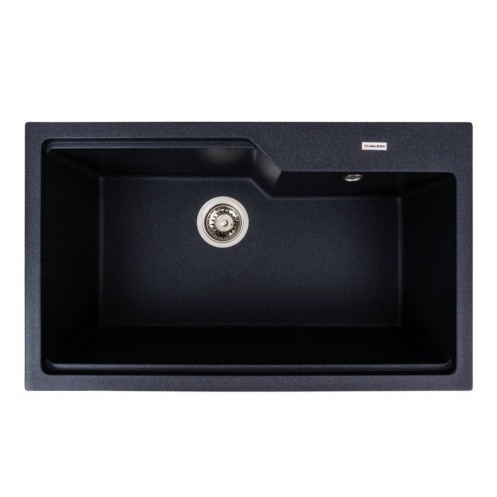 Гранітна мийка для кухні VALESO NIKA 7545 матова Карбон Коломыя - изображение 1