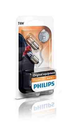 Комплект указательных ламп накаливания PHILIPS 12929B2 T4W 12V 4W BA9s Харьков