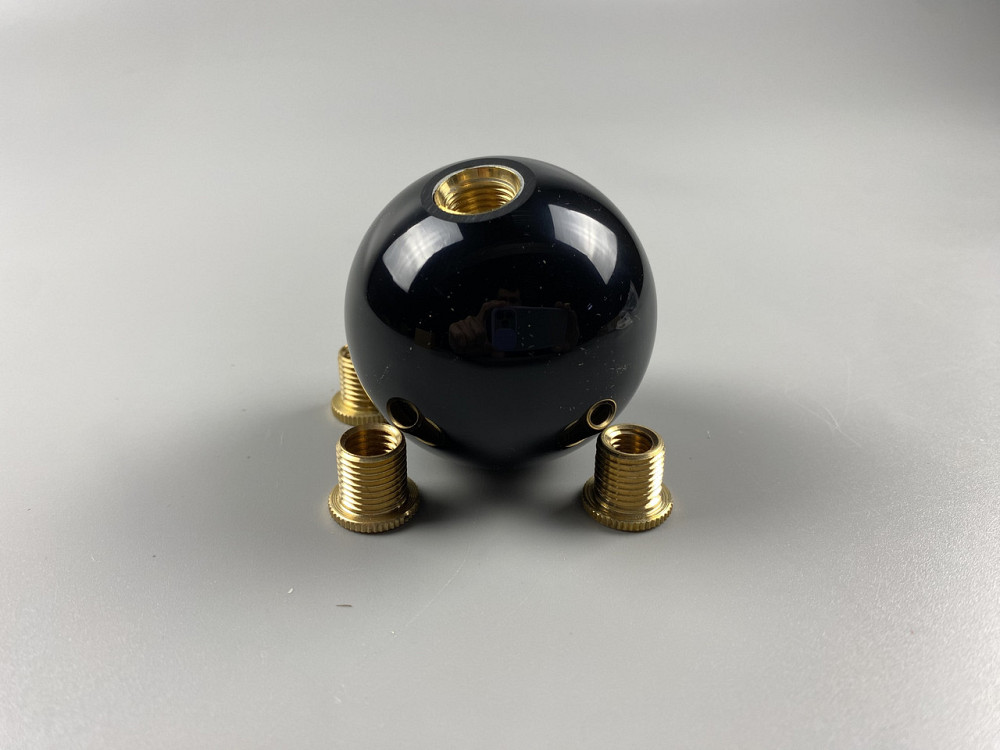 Наконечник на ручку кп набалдашник, насадка на важіль перемикання передач кп 52 мм зі штуцерами чорний Мукачево - фото 7