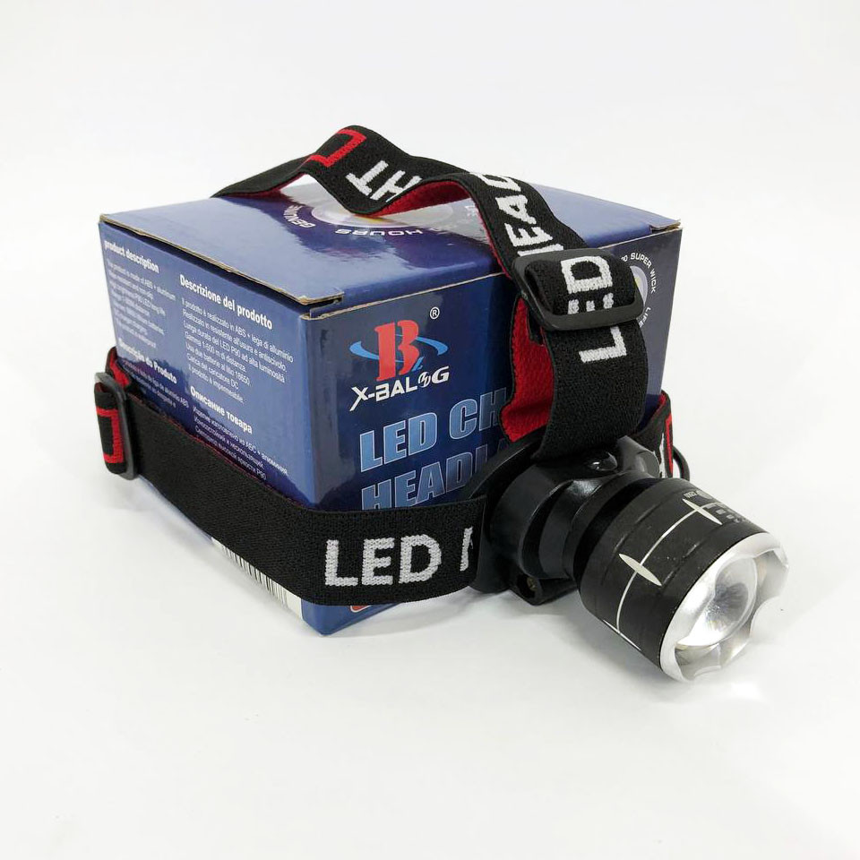Головной фонарь для активного отдыха X-Balog BL-T09B-P90, Мощный аккумуляторный фонарик на голову EA-17 Ивано-Франковск - изображение 6