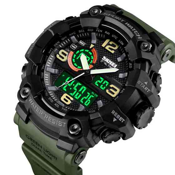Skmei 1520AG Black-Military Wristband. SBR Киев
