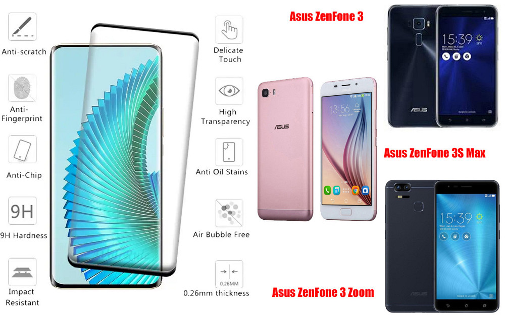 Защитное стекло HyperGlass Pro для Asus ZenFone 3, 3S Max, 3 Zoom – максимальная чувствительность и защита Киев - изображение 2