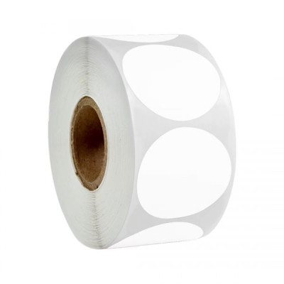 Этикетка UKRMARK термо ECO 38x38/0.1тыс, круг, белый (900386) Винница - изображение 1