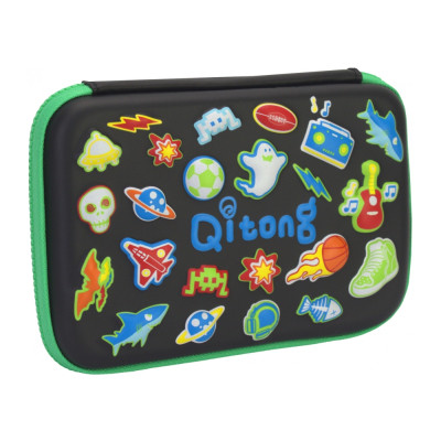 Пенал Cool For School с тиснением 1 отделение Черный (QT-5638-Black) Винница - изображение 1