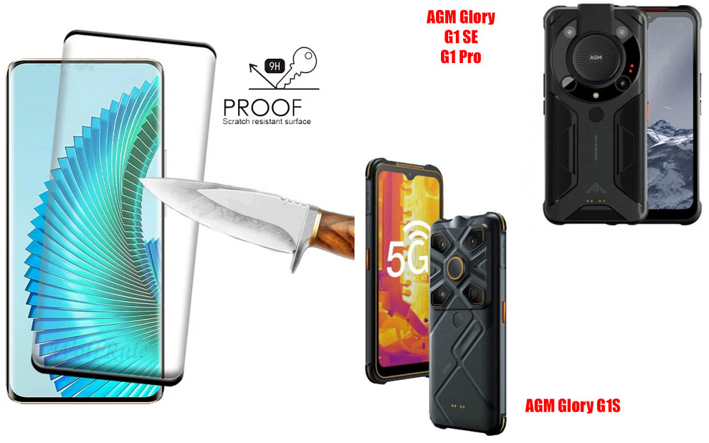 Захисне скло HyperGlass Pro для AGM Glory G1 SE, G1S, G1 Pro – максимальна чутливість та захист Київ - фото 1