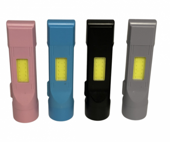 Ручний ліхтар PL-099, LED+COB, USB, акум. Дніпро