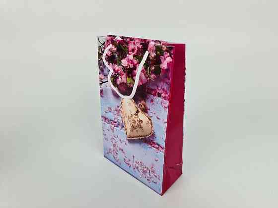 Паперовий пакет подарунковий Середній 17/26/8 (артSV-030) (12 шт.) Харків