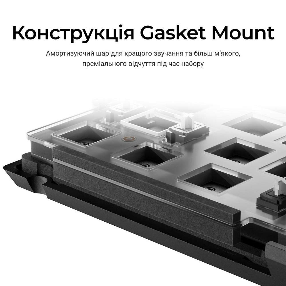 Клавіатура Keychron V1 8K Keychron Super Red Switch Black RGB (V1W-D1-UA) ( 21752 ) Харьков - изображение 7