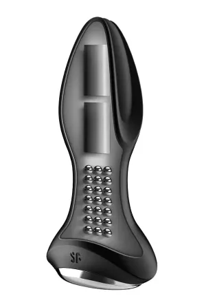 Анальна смарт вібропробка із перлинним масажем Satisfyer Rotator Plug 2+ Black Львів