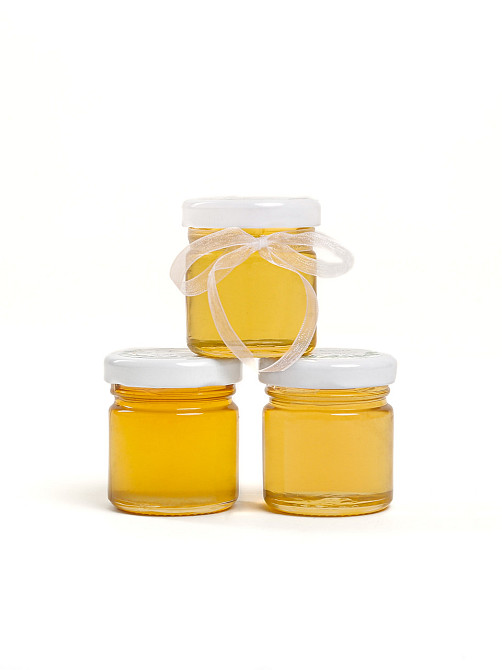 Бонбоньерка свадебная в патриотическом стиле с желто-голубым сухоцветом 50 г майский мед. Одесса - изображение 6