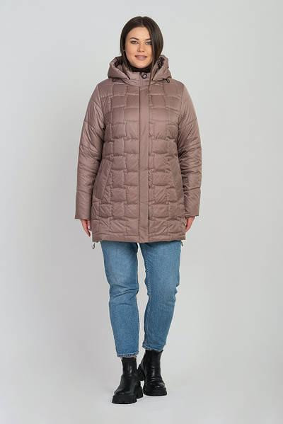 Женская стёганная демисезонная куртка больших размеров Киев - изображение 6