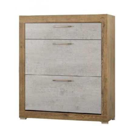 Тумба для обуви Парма 90 Мебель-сервис Дуб Април Бетон Индастри Львов