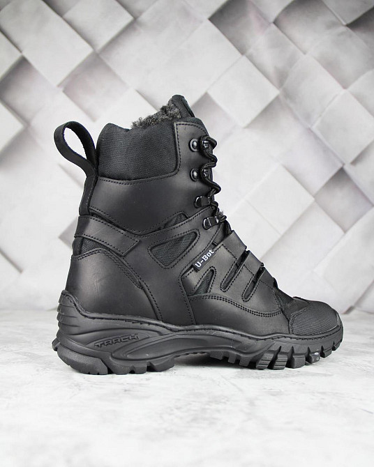 Военные зимние мужские ботинки -20 прошиты и проклеены на меху Зимняя тактическая обувь Львов - изображение 5