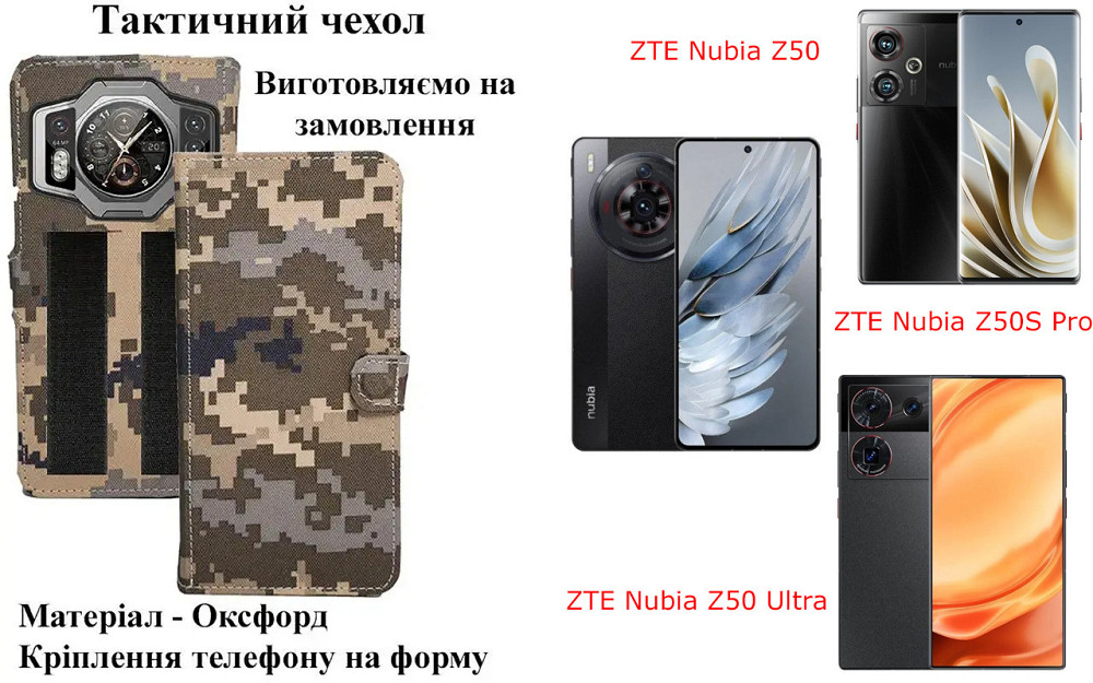 Тактичний чохол для TP-Link Neffos X20, Neffos X20 Pro, кріпиться до спорядження на липучці Київ - фото 1