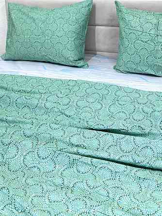 Ecotton Комплект постільної білизни Ecotton полуторний 150х215 см зелений (21213АВ) Коломия
