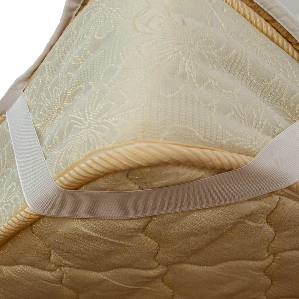 Наматрасник конопляный двуспальный 180х200 см покрытие сатин Youstar (Коричневый) Сумы - изображение 4