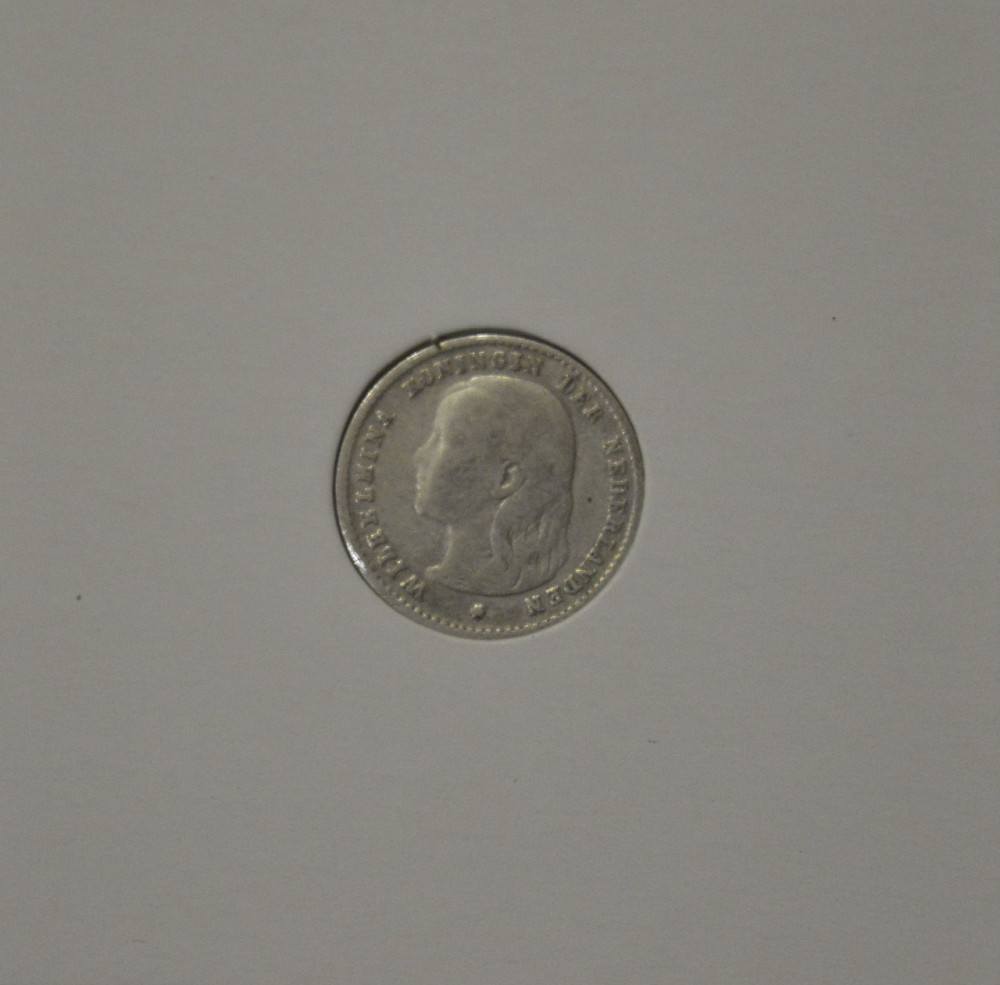 Нідерланди 10 центів 1897 р срібло (у холдере) Полтава - фото 1