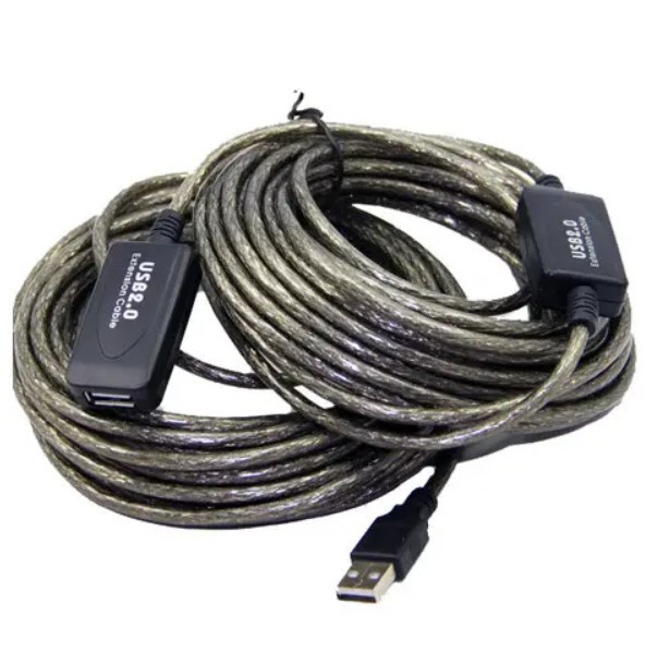 Подовжувач USB 2.0, активний репітер, кабель AM — AF, 20 м Вінниця - фото 1