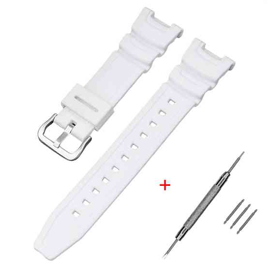 Ремешок для Casio SGW-100 White SI SBR Киев