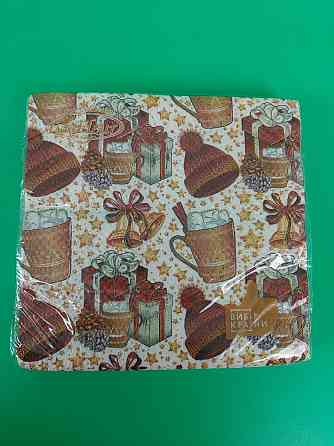 Новорічна серветка (ЗЗХЗ, 16 шт.) La Fleur "Новорічні акценти" (1 пачка) Харків