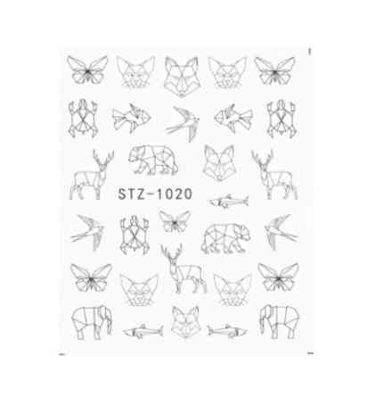 Водные слайдеры на ногти с животными - размер наклейки 6*5см, инструкция по применению есть в описании Киев