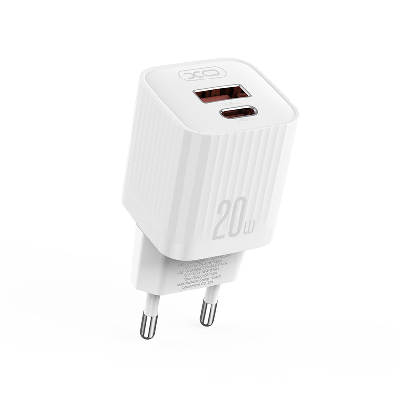 Сетевое зарядное устройство XO L147 PD20W 1USB-A+1USB-C белый Львов - изображение 1