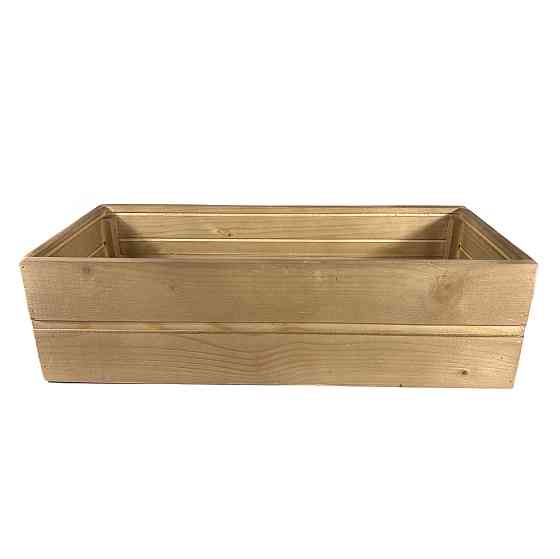 Ящик садовый декоративный для цветов или для хранения вещей из натурального дерева 55х24,5х15,5 см Каменец-Подольский