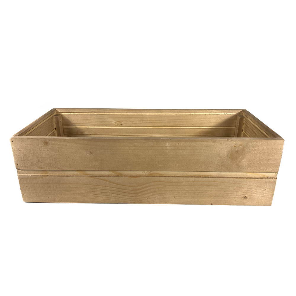 Ящик садовий декоративний для квітів або для зберігання речей з натурального дерева 55х24,5х15,5 см Кам'янець-Подільський - фото 3