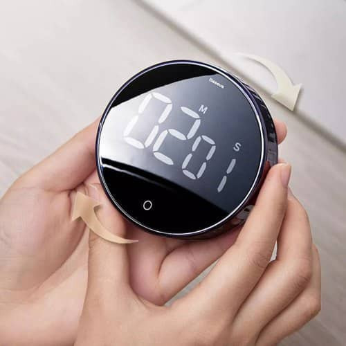 Таймер Baseus Heyo rotation countdown timer с цифровым LED дисплеем и магнитной основой (ACDJS-01) Николаев - изображение 7