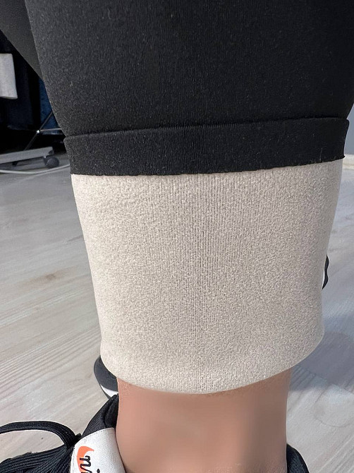 Лосины женские Kenalin W-16 широкий пояс утягивающие утепленные микродайвинг на меху черные, черный, XL Киев - изображение 14