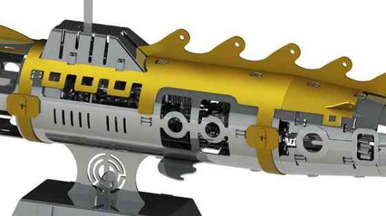 Колекційна модель-конструктор Metal Time Elusive Nautilus Підводний човен механічний (MT045) Харків