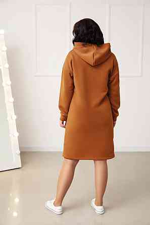 Теплое платье-худи на флисе Solo 50-52, Кэмел Киев