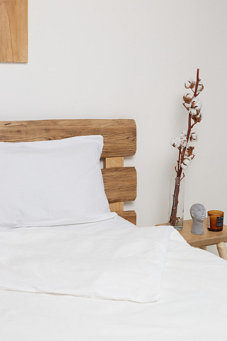 Комплект постільної білизни білий євро бязь (56860350) Чернівці - фото 2