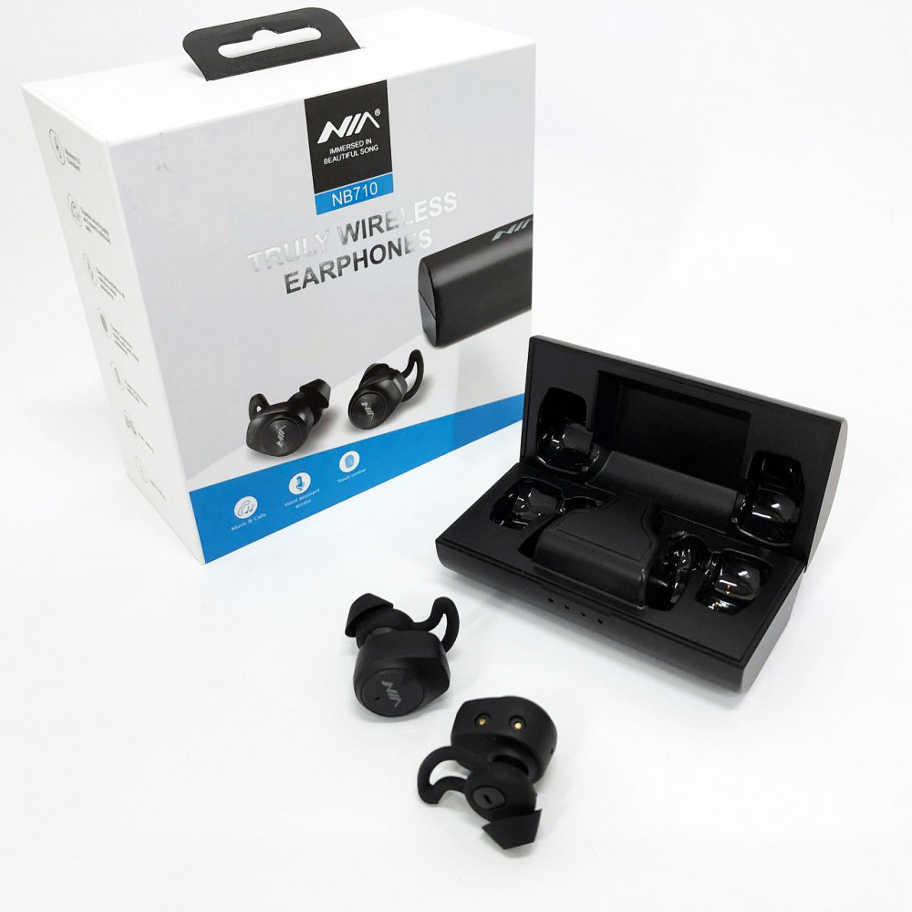 Арматурные беспроводные bluetooth наушники Bluetooth NIA NB710, Наушники с микрофоном BX-38 Львов - изображение 6
