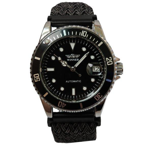 Годинник чоловічий механічний наручний Winner Basel Nylon (2 ремінці) Вінниця - фото 1