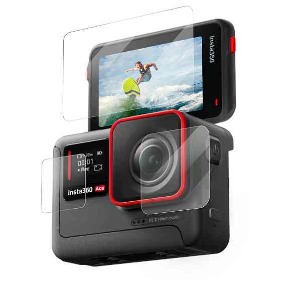 Стекло защитное Insta360 Ace закаленное 2.5D 9H Telesin S6-FLM-03-TIS Киев