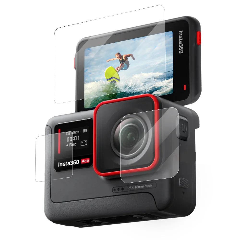 Стекло защитное Insta360 Ace закаленное 2.5D 9H Telesin S6-FLM-03-TIS Киев - изображение 1