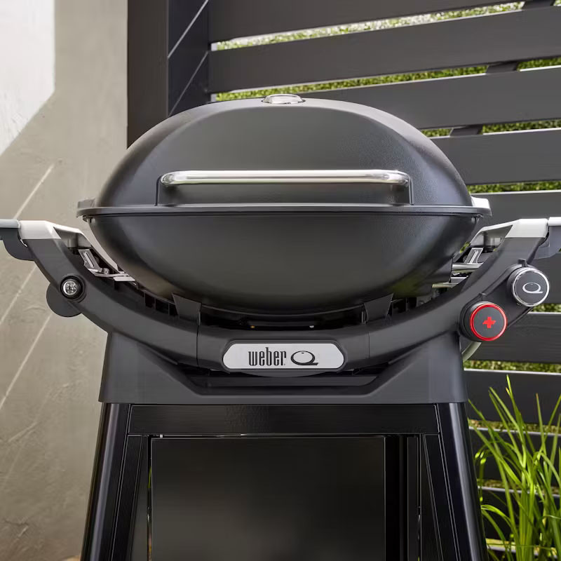 Газовый гриль Weber Q3200N Black с боковыми столиками на коляске Premium 1501126 Код: 013077 Ровно - изображение 4