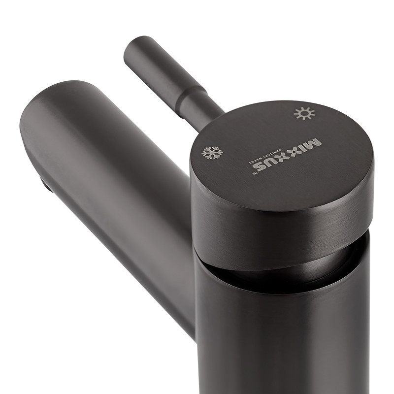 Смеситель для умывальника Mixxus SUS-001-High графит из нержавеющей стали SUS304 (MI5905) Харьков - изображение 2