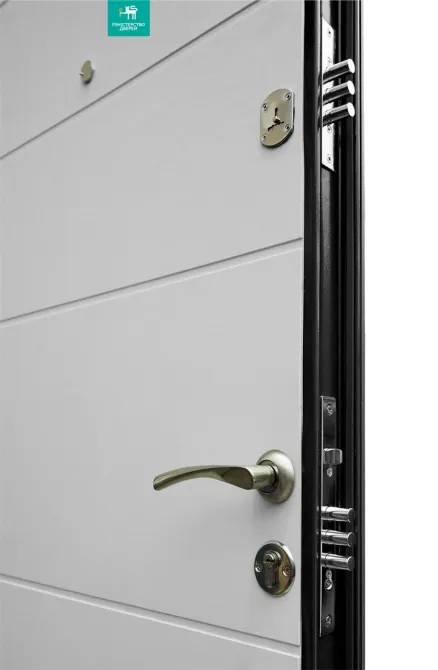 Двери входные Министерство дверей ПБ-202 Дуб грифель / пломбир  960х2050 мм Киев - изображение 8