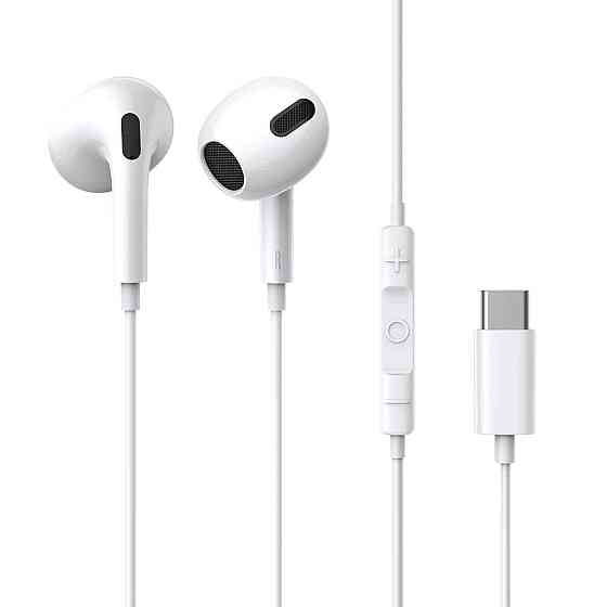 Навушники Baseus Encok Type-C lateral in-ear Wired Earphone C17 White Киев