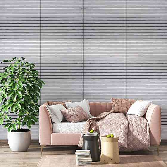 Покрытие виниловое самоклеющееся 3D рейки 600х600х2,8мм Кедр серебряный SW-00002198 Киев