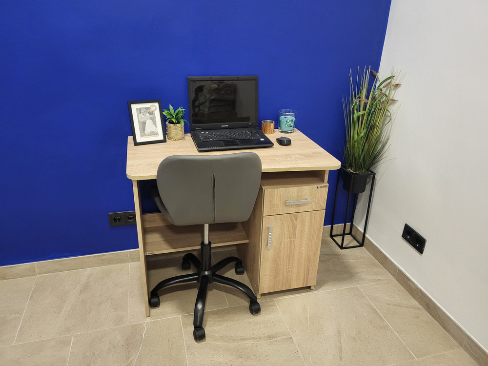 Стол письменный Ровесник 89х55 см - Дуб Самоа Львов - изображение 7