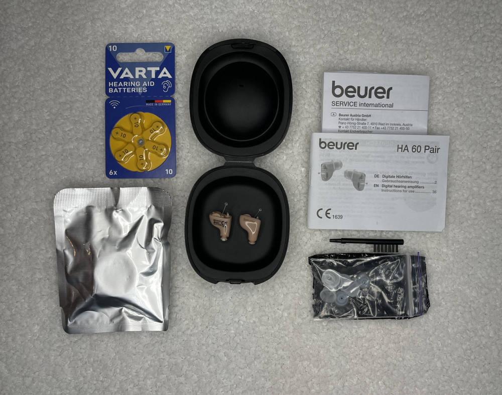 Слуховой усилитель звука, невидимый слуховой аппарат Beurer HA 60, набор из 2 шт. с регулировкой громкости Киев - изображение 3