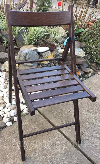 Кресло складное буковое коричневое Киев - изображение 8