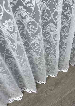 Тюль жаккард "Преміум" колір білий 1202т Київ