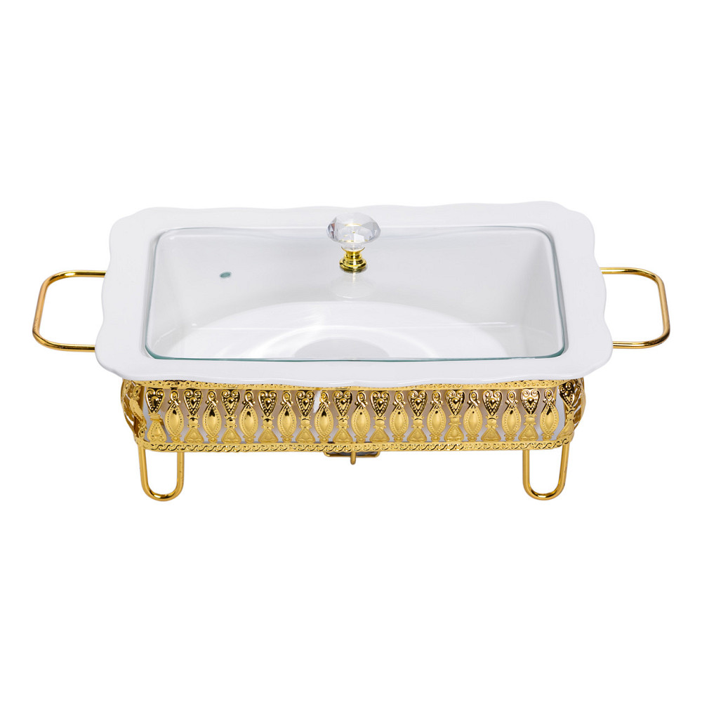 Yiwu Настільна мармітниця порцелянова 36×21×15 (см) на підставці 1.5 (л) HP-26-6 Киев - изображение 2