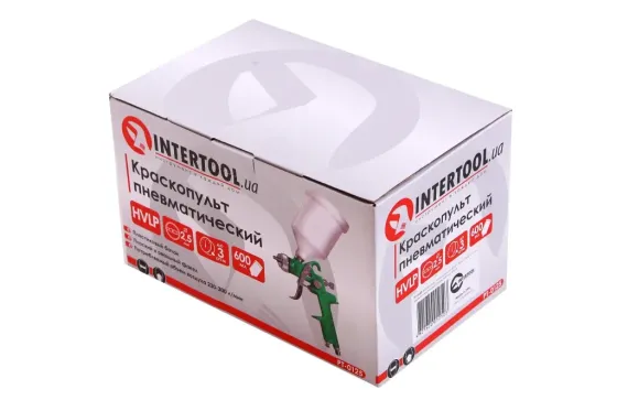 Intertool HVLP 2.5м в/б пластик 600мл Вінниця